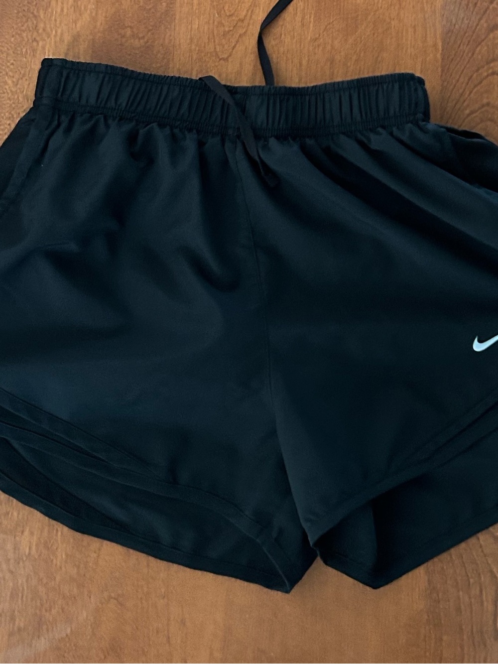 Nike Black Women's Athletic Running Shorts with Swoosh